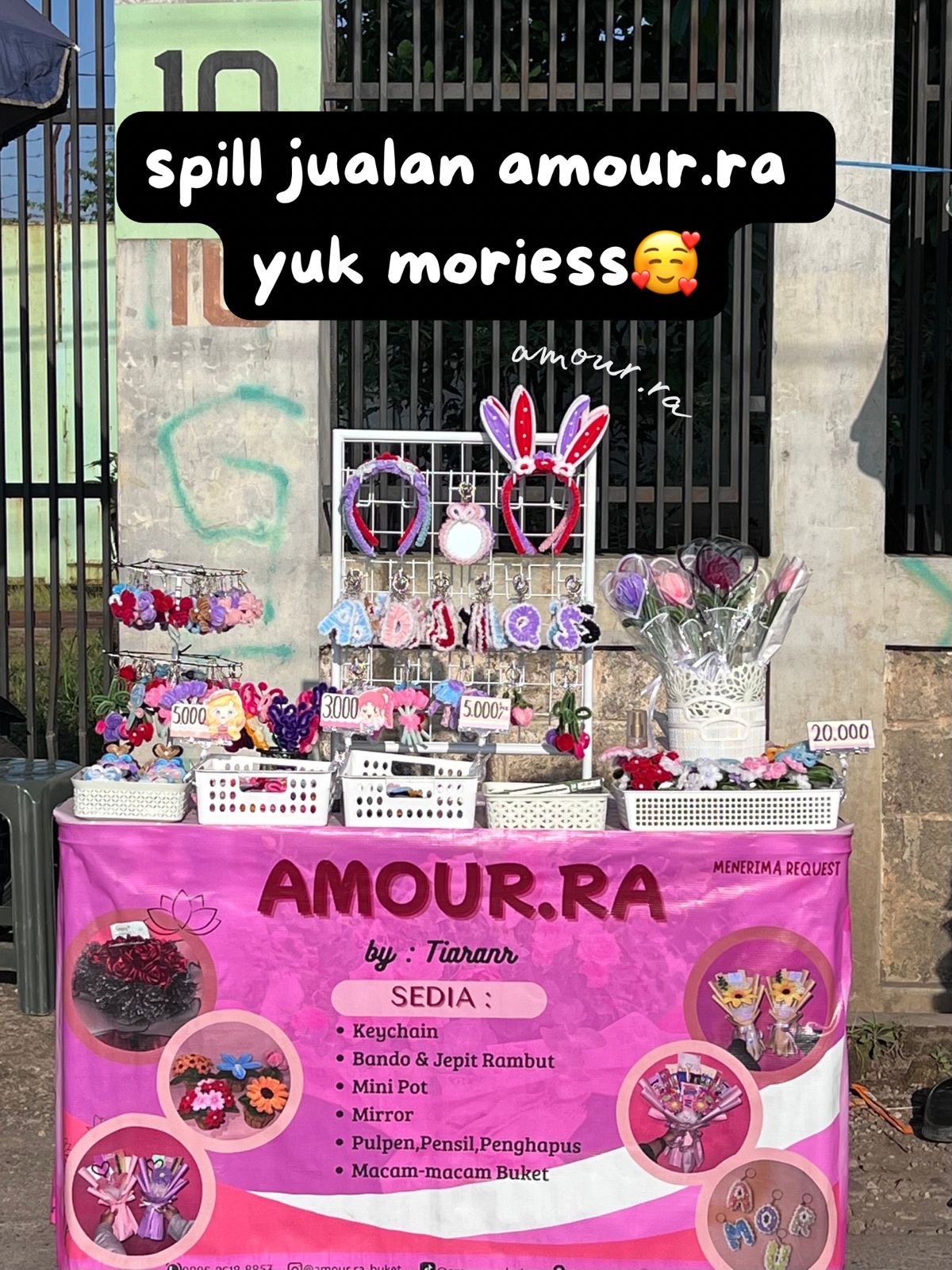 Rangkaian buket yang indah