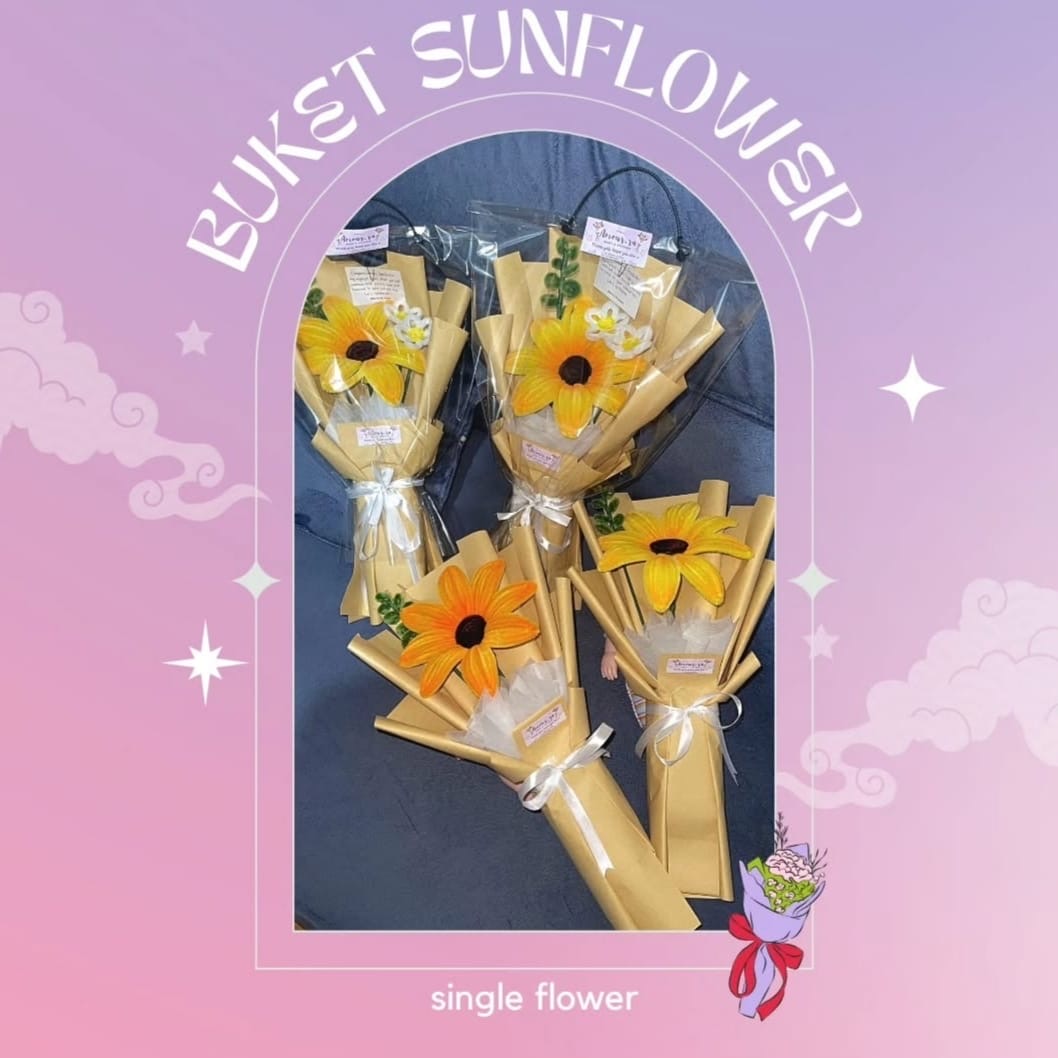 buket bunga matahari